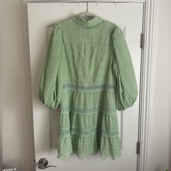 Alice + Olivia Blakesley broderie anglaise mini dress - Picture 3 of 4